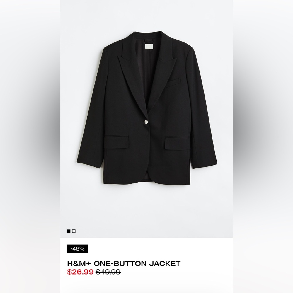 H&M black blazer szXL